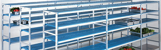 Rayonnage amenagement stockage : Stockage alimentaire léger